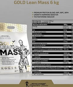 gold lean mass nutrition fact